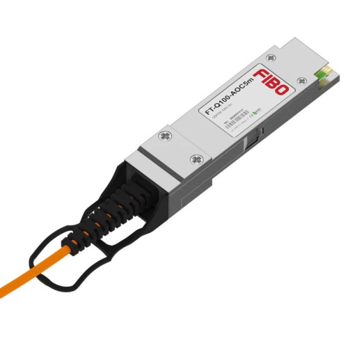 FT-Q100-AOC5m Кабель/ FT-Q100-AOC5m QSFP28 AOC модуль 100G, оптический кабель, 5 метров фото 2