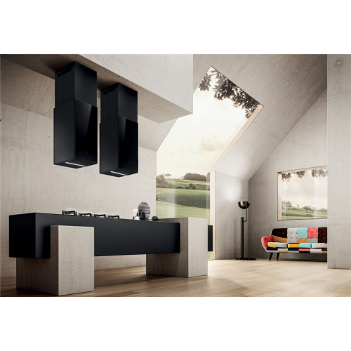 HAIKUISLANDBL/A/32-PRF0146285 Вытяжки ELICA/ Вытяжка островная, 32 см, 1200М³/Ч, черное стекло фото 2