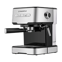 MF-724S Кофеварка капельного типа MAUNFELD/ Рожковая кофемашина, мощность 850 Вт, капучинатор, цвет нержавеющая сталь