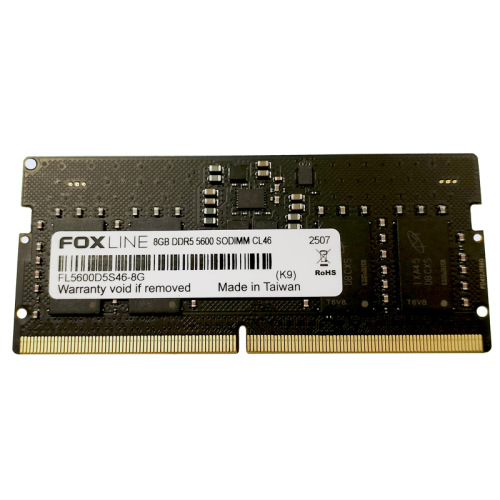 FL5600D5S46-8G Память оперативная/ Foxline SODIMM 8GB 5600 DDR5 CL 46