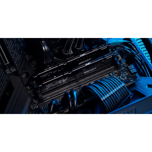 KF564C32BBEK2-32 Память оперативная/ Kingston 32GB 6400MT/s DDR5 CL32 DIMM (Kit of 2) FURY Beast Black EXPO фото 7