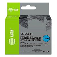 -/ Картридж струйный Cactus CS-CC641 №121XL черный (18мл) для HP DJ D1663/D2563/D2663/D5563/F2423/F2483