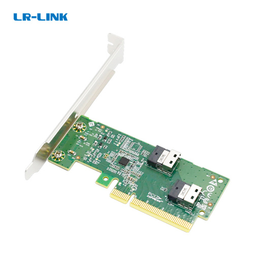 LRNV9F12 Адаптер для SSD/ PCIe x8 to Two SlimSAS SFF-8654 4i Adapter