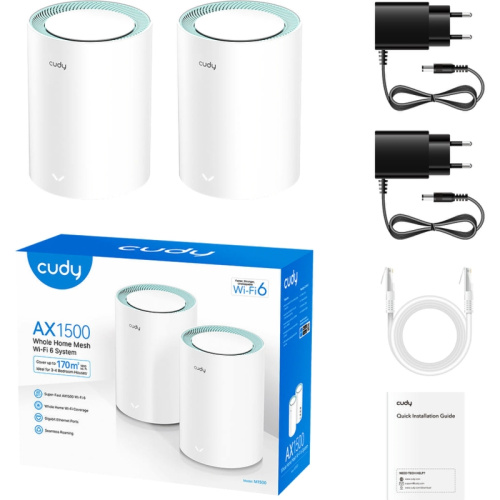 M1500(2-Pack) Wi-Fi Mesh-система/ AX1500 Gigabit Wi-Fi 6 Mesh Solution фото 2 M1500(2-Pack) Wi-Fi Mesh-система/ AX1500 Gigabit Wi-Fi 6 Mesh Solution фото 2