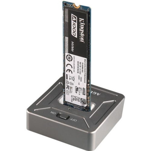 31CBNV1C Док-станция SSD AgeStar 31CBNV1C NVMe алюминий серый M2 2280 M-key фото 3 31CBNV1C Док-станция SSD AgeStar 31CBNV1C NVMe алюминий серый M2 2280 M-key фото 3