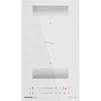 Встраиваемая варочная панель HOMSAir/ Индукционная варочная панель с Flex Zone и Booster, 30 см, сенсорное управление, бустер, автоматическое выключение, 9 уровней мощности, блокировка панели, таймер, белый цвет