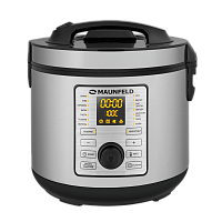 MPMC-1625S Мультиварка MAUNFELD/ Мультиварка MAUNFELD, мощность 860 Вт, электронное управление, 17 автоматическая программ, антипригарное покрытие, объем чаши 5 л, регулировка времени приготовления, разогрев, звуковой сигнал, автоподогрев, дисплей, отсроч