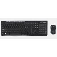 920-004518/920-003381 Комплект клавиатура и мышь Logitech MK270 920-004518 клавиатура черная, 112 клавиш с защитой от воды, 920-004518 мышь черная, оптическая, 1000dpi, 3 кнопки, 2.4GHz, USB-ресивер (039247) {6}