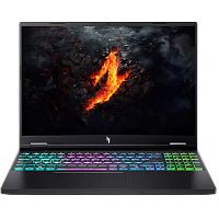 NH.QSNCD.001 Ноутбук/ ACER Aspire Nitro AN16-7377YN 16"(1920x1200 (матовый) IPS)/Intel Core i7 14650HX(2.2Ghz)/16384Mb/1024PCISSDGb/noDVD/Ext:nVidia GeForce RTX4050(6144Mb)/Cam/BT/WiFi/50WHr/war 1y/2.2kg/Black/NoOS