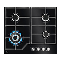 Встраиваемые газовые панели ELECTROLUX/ Газовая варочная поверхность - газ на стекле, 2 чугунных держателя, газконтроль варочной поверхности, интегрированный автоподжиг варочной поверхности, конфорки: Конфорка ускоренного нагрева, средней мощности, Конфор
