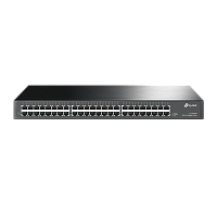 TL-SG1048 Коммутатор/ 48-port Gigabit Switch, 48 10/100/1000M RJ45 ports, 1U 19-inch rack-mountable steel case