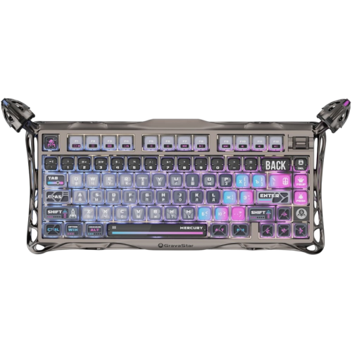 6972448924399 Игровая клавиатура/ Механическая клавиатура Gravastar Mercury K1 Pro СBLK RU