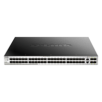 DGS-3130-54S/B1A Коммутатор/ DGS-3130-54S Managed L3 Stackable Switch 48x1000Base-X SFP, 2x10GBase-T, 4x10GBase-X SFP+, CLI, 1000Base-T Management, RJ45 Console, USB, RPS, Dying Gasp