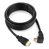 CC-HDMI490-10 Кабель HDMI Cablexpert CC-HDMI490-10, 3.0м, v1.4, 19M/19M, углов. разъем, черный, позол.разъемы, экран, пакет (066037) {80}
