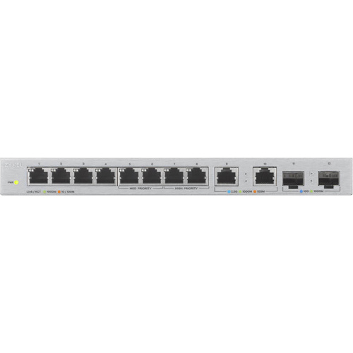 XGS1010-12-ZZ0102F Коммутатор/ Switch Zyxel XGS1010-12, 8xGE, 2x1/2.5GE, 2xSFP+, desktop, silent фото 2 XGS1010-12-ZZ0102F Коммутатор/ Switch Zyxel XGS1010-12, 8xGE, 2x1/2.5GE, 2xSFP+, desktop, silent фото 2
