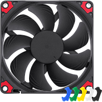 NF-A9x14HS-PWMchromax.black.swap Кулер для корпуса/ Case Cooler Noctua NF-A9x14 HS-PWM chromax.black.swap (92x92x14mm, 4-pin PWM, 33.84CFM, 23.6dBA, 2500RPM, Black)