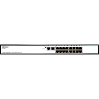OS1218P/190W/A1A Коммутатор/ Unmanaged Switch 16x100Base-TX PoE, 2x1000Base-T, PoE Budget 190W, Long-range PoE up to 250m, 19" w/brackets