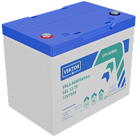GEL12-75 Батарея Vektor Battery серия GEL, GEL 12-75, напряжение 12В, емкость 75 Ач (разряд 10 часов), макс. ток разряда (5 сек.) 750А, макс. ток заряда 15 А, свинцово-кислотная типа GEL, клеммы M6, ДxШxВ 259x168x208мм., вес 23,2 кг., срок службы 13 лет