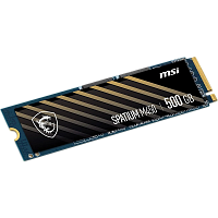 S78-440K380-P83 MSI SSD SPATIUM M450 V1, 500GB, M.2(22x80mm), NVMe, PCIe 4.0 x4, 3D TLC, R/W 3000/2000, IOPs 370 000/580 000, TBW 150, DWPD 0.16 (5 years)