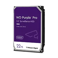 WD221PURP Жесткий диск/ HDD WD SATA3 22Tb Purple Pro 7200 512Mb 1 year warranty (replacement WD181PURP, ST20000VE003)