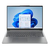 83HY000RRK Ноутбук/ Lenovo IdeaPad Slim 5 16AKP10 16"(2880x1800 OLED)/AMD Ryzen AI 7 350(2Ghz)/16384Mb/512PCISSDGb/noDVD/Int:AMD Radeon 860M/Cam/BT/WiFi/80WHr/war 1y/1.76kg/luna grey/noOS + 100W, RU kbd