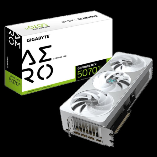 GV-N507TAEROOC-16GD Видеокарта GIGABYTE PCIE16 RTX5070TI 16GB GV-N507TAERO OC-16GD GV-N507TAEROOC-16GD Видеокарта GIGABYTE PCIE16 RTX5070TI 16GB GV-N507TAERO OC-16GD
