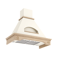 943509 GOOD, Кухонная вытяжка ELIKOR Бельведер Флореале 90П-650-П3Д бежевый/дуб неокр