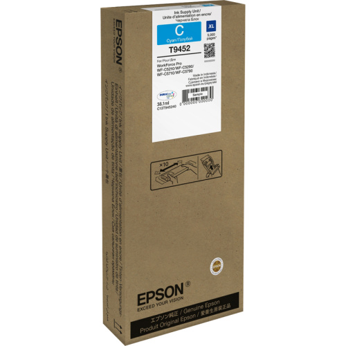 C13T945240 Картридж/ WF-C5xxx Series Ink Cartridge XL Cyan фото 2 C13T945240 Картридж/ WF-C5xxx Series Ink Cartridge XL Cyan фото 2
