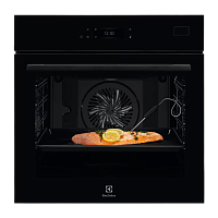 COB8S39WZ Встраиваемые электрические духовки ELECTROLUX/ Духовой шкаф с паром SteamBoost,черный цвет, сенсорное управление, электронное регулирование времени и температуры, будильник, таймер отключения, отложенный старт, подсказка оптимальной температуры,
