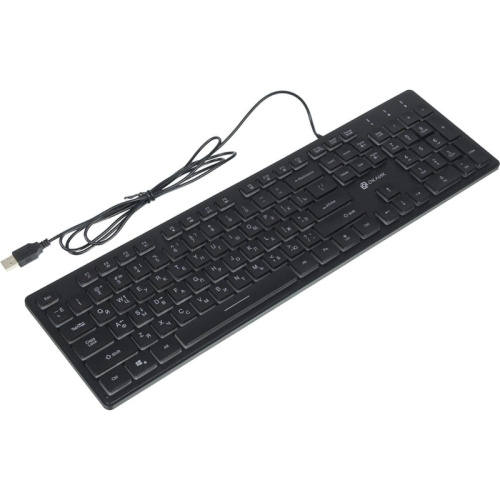 1061617 Клавиатура Oklick 550ML черный USB slim Multimedia LED (1061617) фото 14