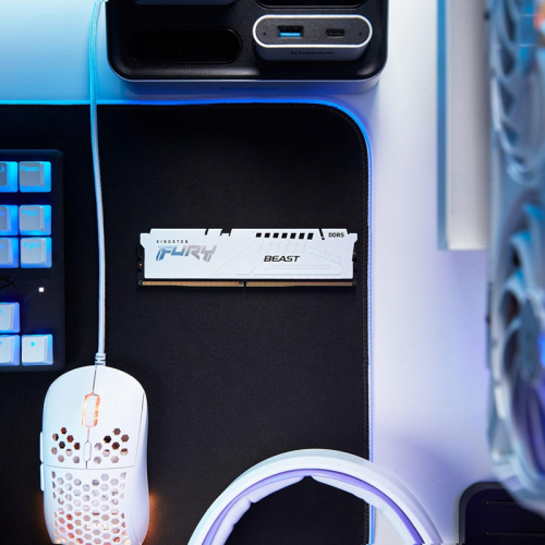 KF560C36BWE2-16 Память оперативная/ Kingston 16GB 6000MT/s DDR5 CL36 DIMM FURY Beast White EXPO фото 7