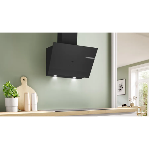 DWK67PJ60T Наклонная вытяжка для настенного монтажа, максимальная производительность 700м3/ч, 60см, цвет: черный ,touch control фото 4