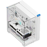 TR-A70White Корпус без блока питания/ Case Thermalright A70, Midi-Tower, TG, no fans, 2xUSB-A 3.0, 1xUSB Type-C, ATX, mATX, mITX White