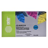 -/ Картридж струйный Cactus CS-B3P21A №727 желтый (130мл) для HP DJ T920/T1500/T2530