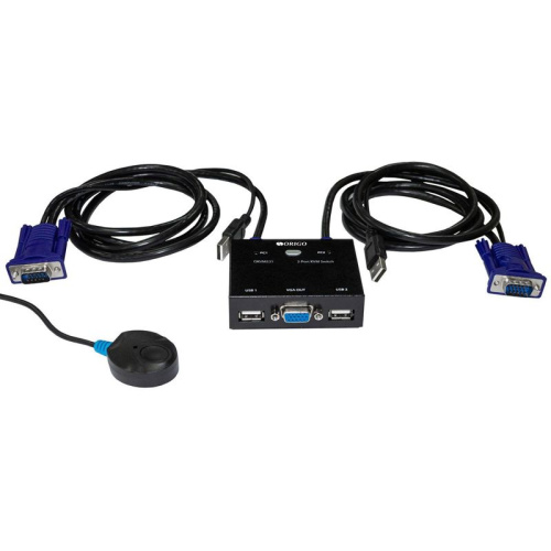 OKVM221/A1A Коммутатор/ 2-портовый KVM-переключатель с портами VGA и USB фото 2 OKVM221/A1A Коммутатор/ 2-портовый KVM-переключатель с портами VGA и USB фото 2