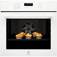 EOD6F77WV Встраиваемые электрические духовки ELECTROLUX/ Электрический духовой шкаф с конвекцией, приготовление на пару, объем 72 л, утапливаемые переключатели, 9 режимов,очистка каталитическая, 3 стекла в дверце, направляющие проволочные + телескопически