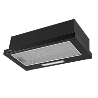 Clyde60GlassBlack Встраиваемая вытяжка MAUNFELD/ Тип: телескопическая Цвет: черный Управление: колыбельное Ширина, мм: 500 Полная потребляемая мощность, Вт: 100 Количество скоростей: 2 Максимальная производительность, м3/ч: 600 Диаметр воздуховода, мм: 12