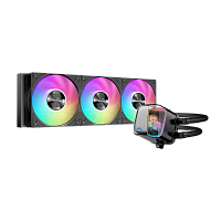 L70-BKWAYX02-G Водяное охлаждение для процессора/ Water Cooling System SAMA L70 240BK (290W, 240mm, Black, ARGB/ Fans: 2x120mm, 72.3CFM, 28dBA, 2200RPM/ Pump height 66mm, 3000RPM, Rad thickness 27mm/ S: 1851, 1700, 1200, 115X, AM5, AM4)