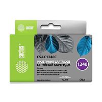 -/ Картридж струйный Cactus CS-LC1240C голубой (12мл) для Brother MFC-J6510/6910DW