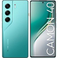 CM5256+8EMERALDLAKEGREEN Смартфон Tecno Camon 40 256Gb 8Gb зеленый моноблок 3G 4G 6.78" Android 14 50Mpix 802.11 a/b/g/n/ac NFC GPS GSM900/1800 GSM1900 Protect