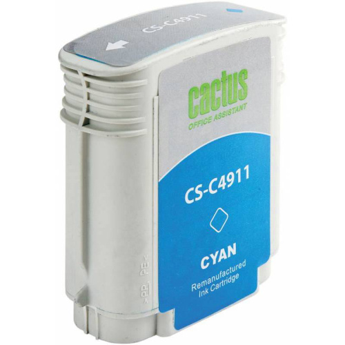 -/ Картридж струйный Cactus CS-C4911 №82 голубой (72мл) для HP DJ 500/800C фото 2 -/ Картридж струйный Cactus CS-C4911 №82 голубой (72мл) для HP DJ 500/800C фото 2