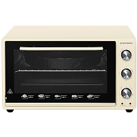 CEMOA.456.I Мини-печь MAUNFELD/ Электрическая мини-печь, ширина 60 см, механическое управление, 45 л,конвекция, таймер, гриль, подсветка, 50-300 градусов, 7 режимов, цвет бежевый