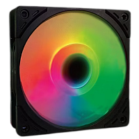 WT1225FD25AR-P Кулер для корпуса/ Case Cooler Scythe Wonder Tornado 120 ARGB (120x120x26mm, 4-pin PWM, ARGB, 75.17CFM, 35.57dBA, 2500RPM, Black)