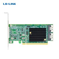LRNV9F24 Адаптер для SSD/ PCIe x16 to Two SlimSAS SFF-8654 8i Retimer Adapter