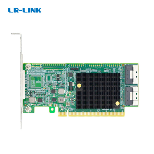 LRNV9F24 Адаптер для SSD/ PCIe x16 to Two SlimSAS SFF-8654 8i Retimer Adapter