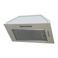 ANGERS60Beige Встраиваемая вытяжка MONSHER/ Встраиваемая вытяжка, ширина 60 см, отвод/рециркуляция, 500 м3/час, механическое кнопочное управление, 3 скорости, светодиодное освещение 1х5 Вт, металлические жироулавливающие фильтры, угольный фильтр KFY (опци