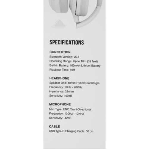 BH220WHITE Гарнитура мониторные A4Tech Fstyler BH220 белый беспроводные bluetooth оголовье (BH220 WHITE) фото 5 BH220WHITE Гарнитура мониторные A4Tech Fstyler BH220 белый беспроводные bluetooth оголовье (BH220 WHITE) фото 5