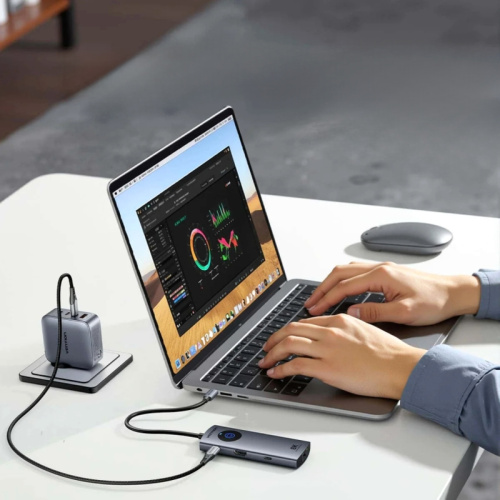 TQZHB Мультифункциональный хаб Vention USB-C 6 в 1 HDMI 8K фото 2 TQZHB Мультифункциональный хаб Vention USB-C 6 в 1 HDMI 8K фото 2