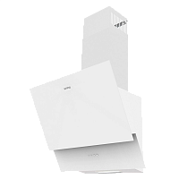 KHC65070GW Вытяжка Korting/ Наклонная, 60см, электронное сенсорное управление Touch, 3 режима, 450 м3/ч., таймер, алюминиевый жировой фильтр, лампы освещения LED, ур.шума 50 дб, белое стекло