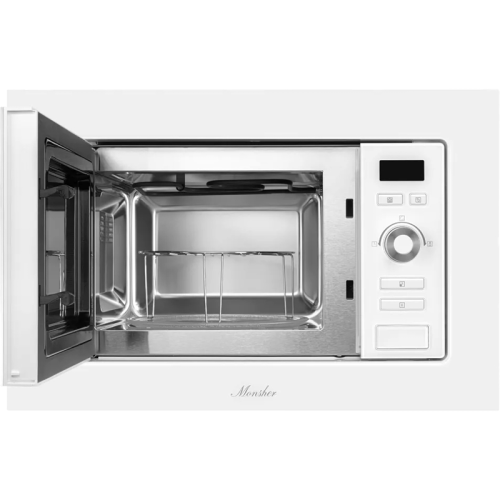 MMH201W Встраиваемая микроволновая печь MONSHER/ 20 л, 800-1250 Вт, гриль, 8 программ, белый цвет фото 3